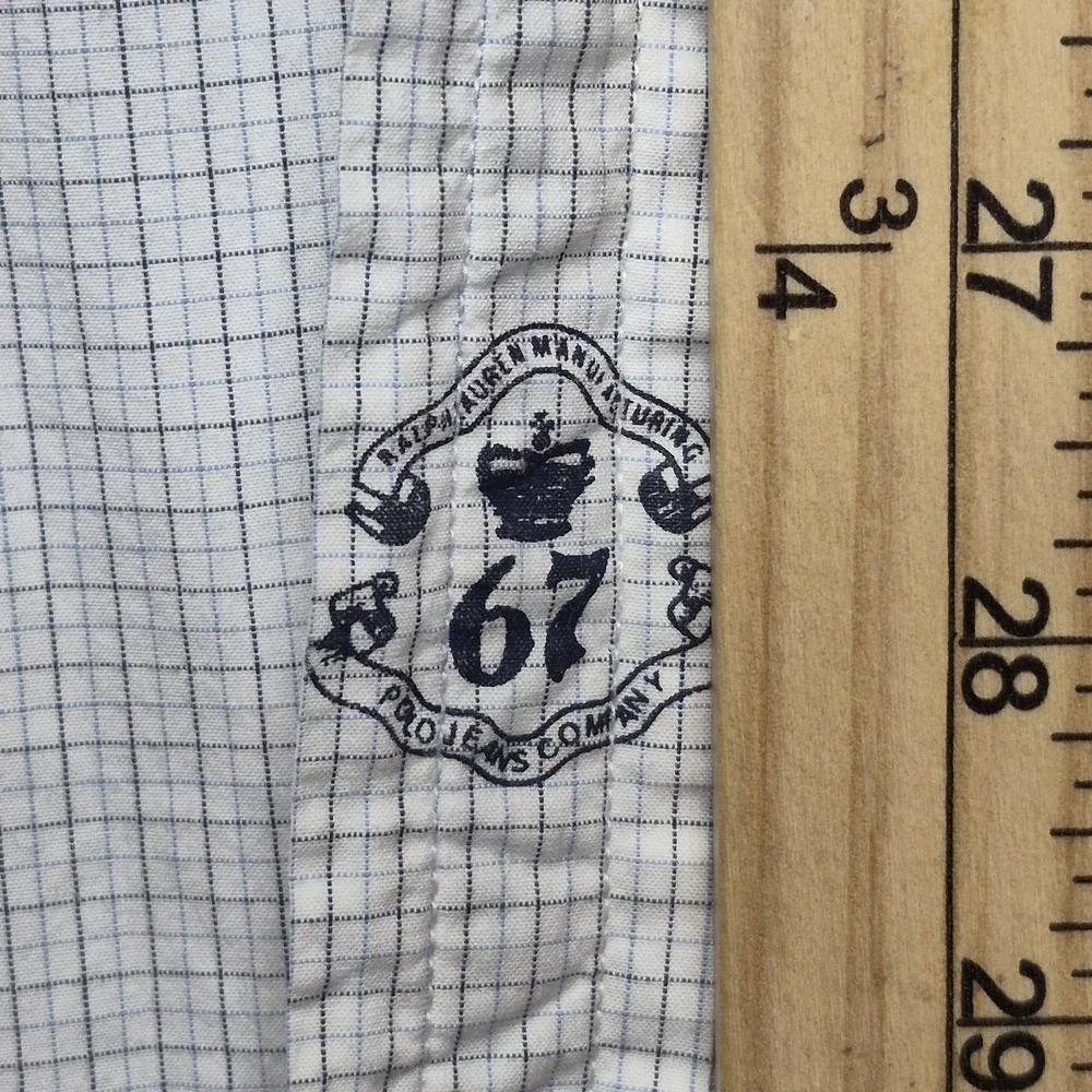 Vintage Polo Jeans Co Shirt Mens L Plaid Button Down Long Sleeve Casual RL-67